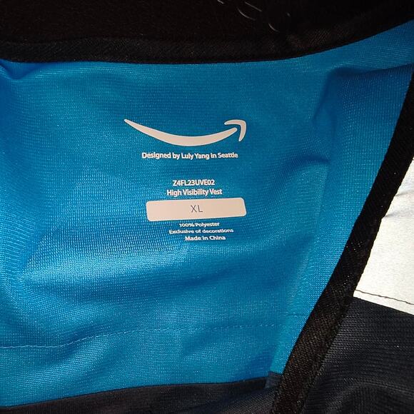 Amazon XL Full Zip Vest Work Uniform High Visibility - Picture 3 of 5